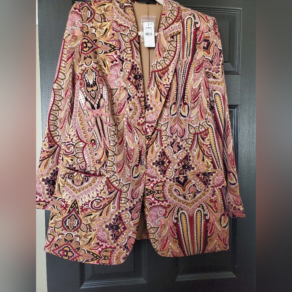 Express Paisley Boyfriend Blazer - Picture 3 of 6
